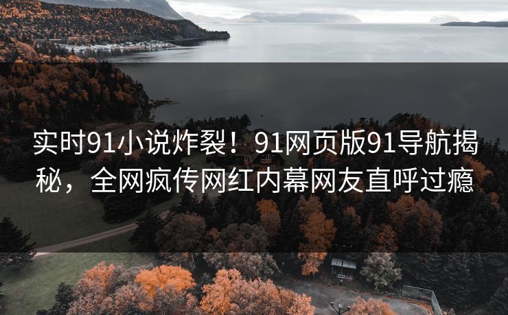 实时91小说炸裂！91网页版91导航揭秘，全网疯传网红内幕网友直呼过瘾